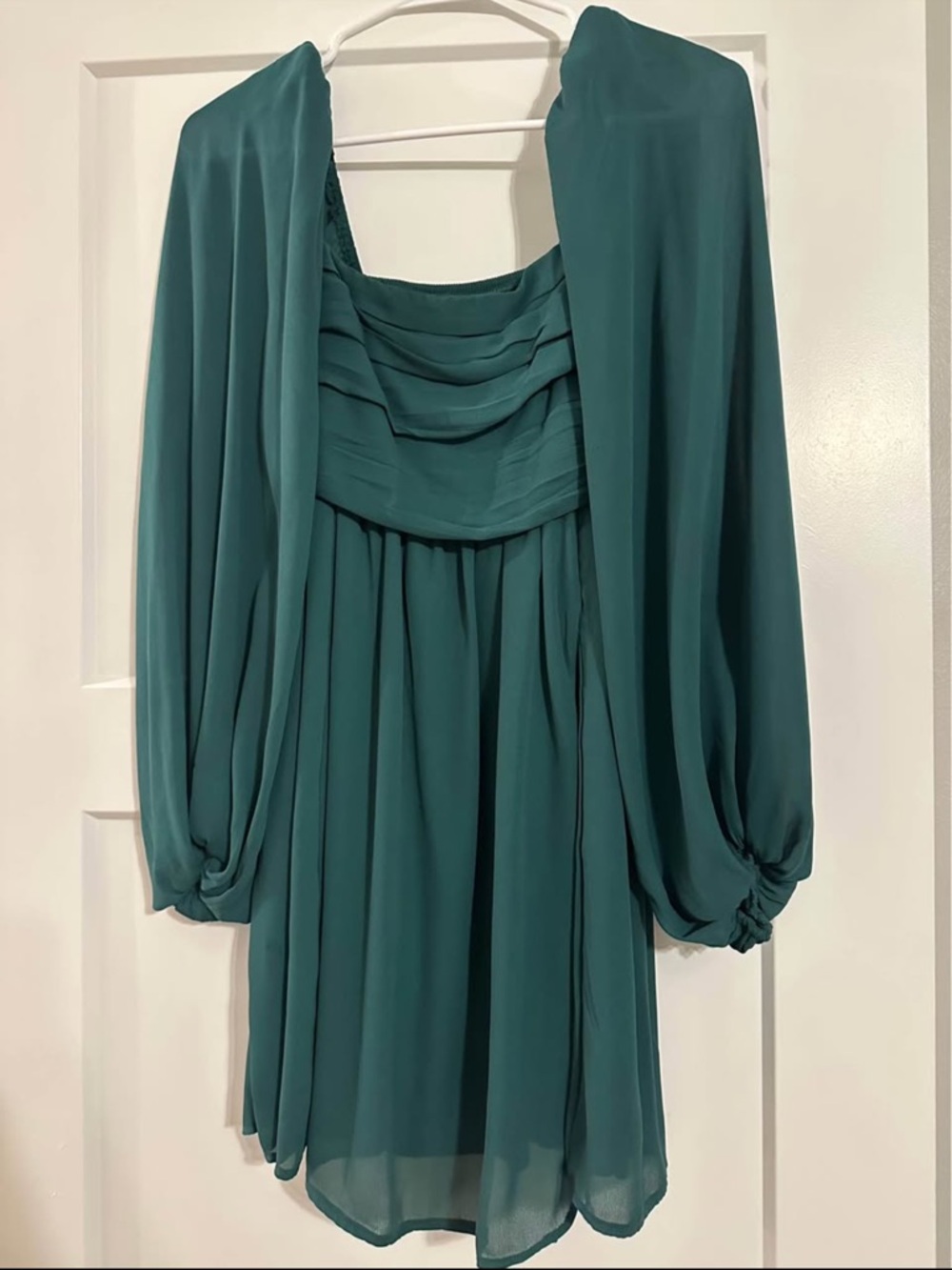 Abercrombie & Fitch Teal Layered Square-Neck Top - Picture 2 of 4